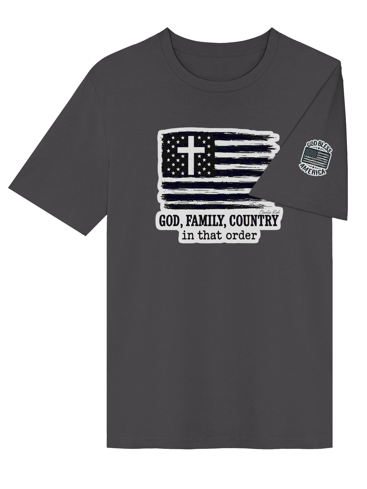 Charlie Kirk Patriotic Blessings - Organic Tee (Unisex) product image (4)
