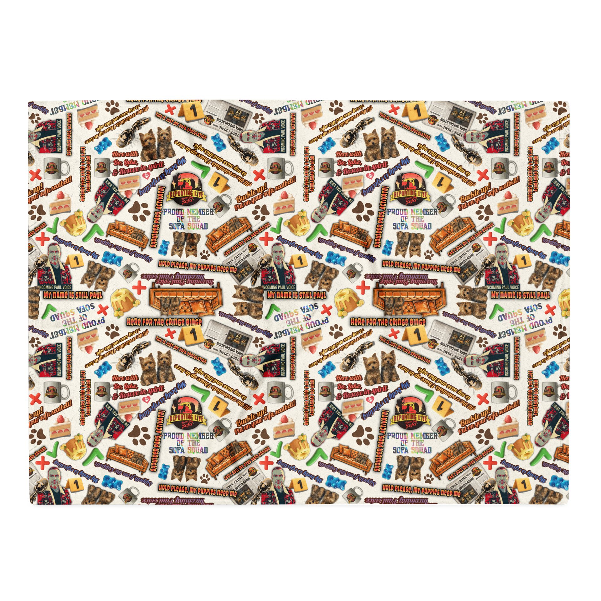 Sofa Squad Paulisms Seamless Pattern Blanket product image (7)