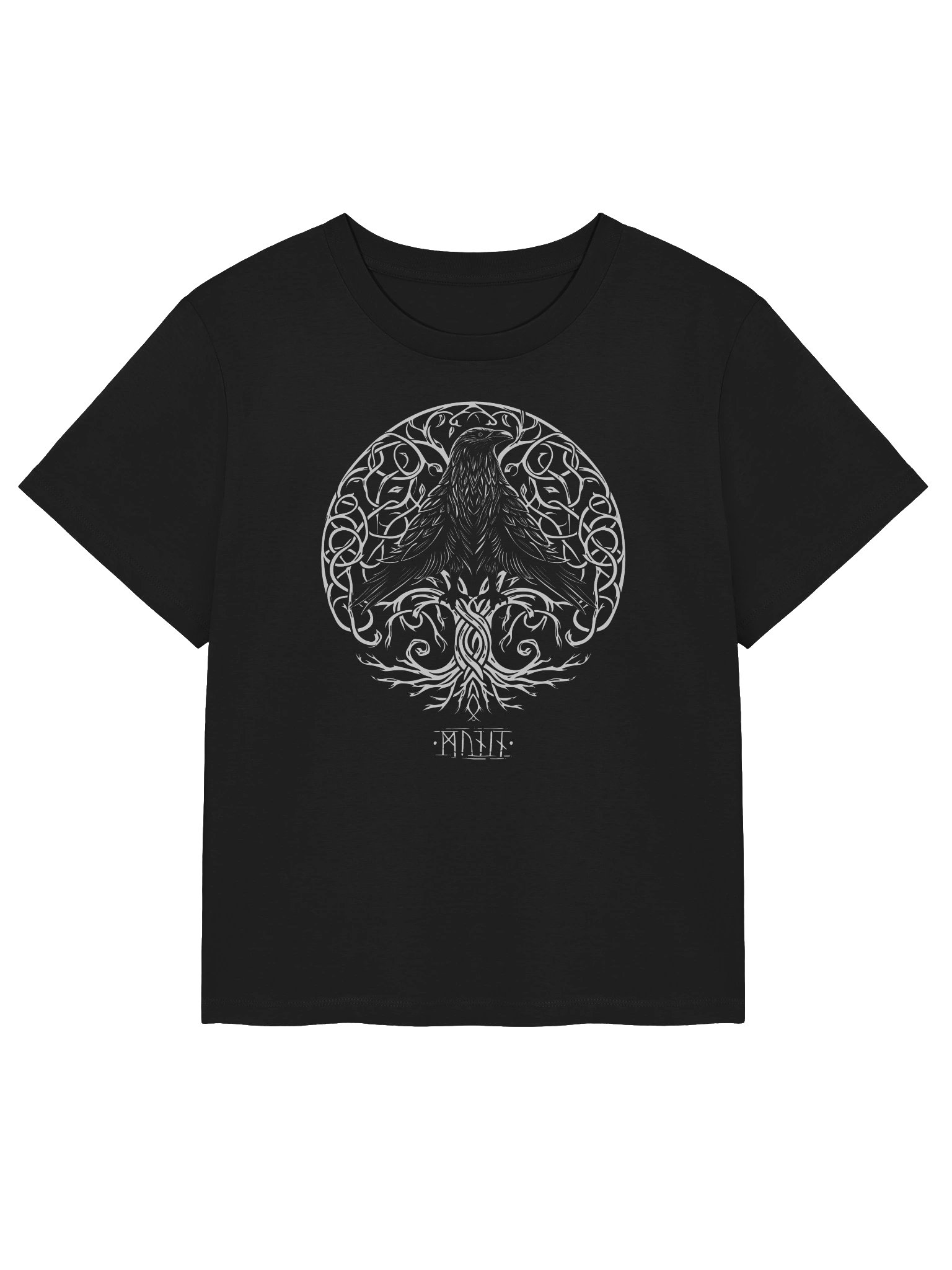 Munin's Perch Women's Organic Ribbed Neck T-Shirt product image (3)