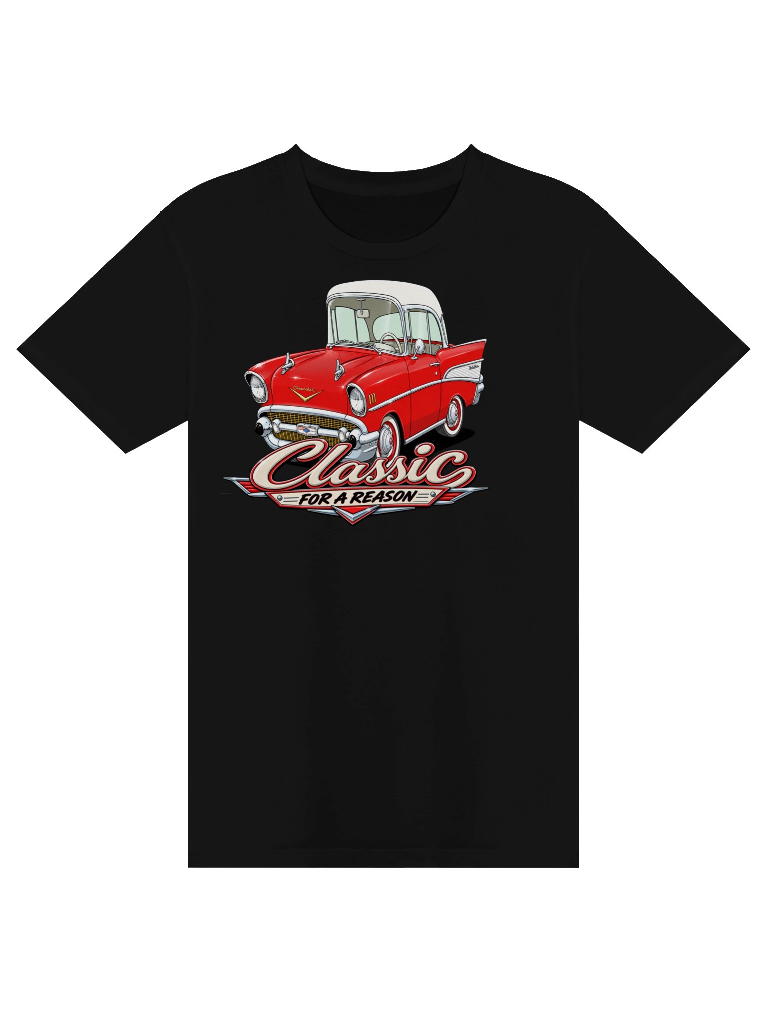1957 Chevy Bel Air Two-Door Post T-Shirt product image (2)