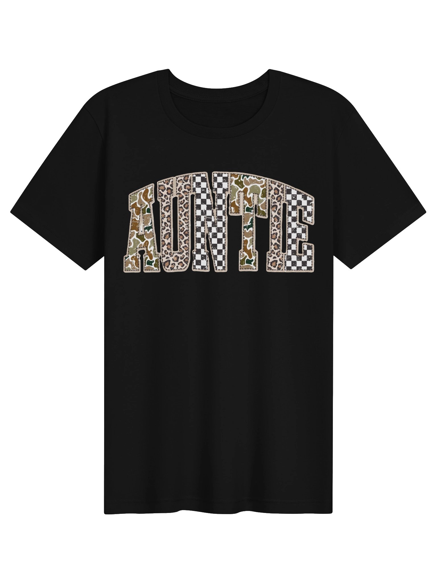 Camo Leopard Checkered AUNTIE Tee product image (4)