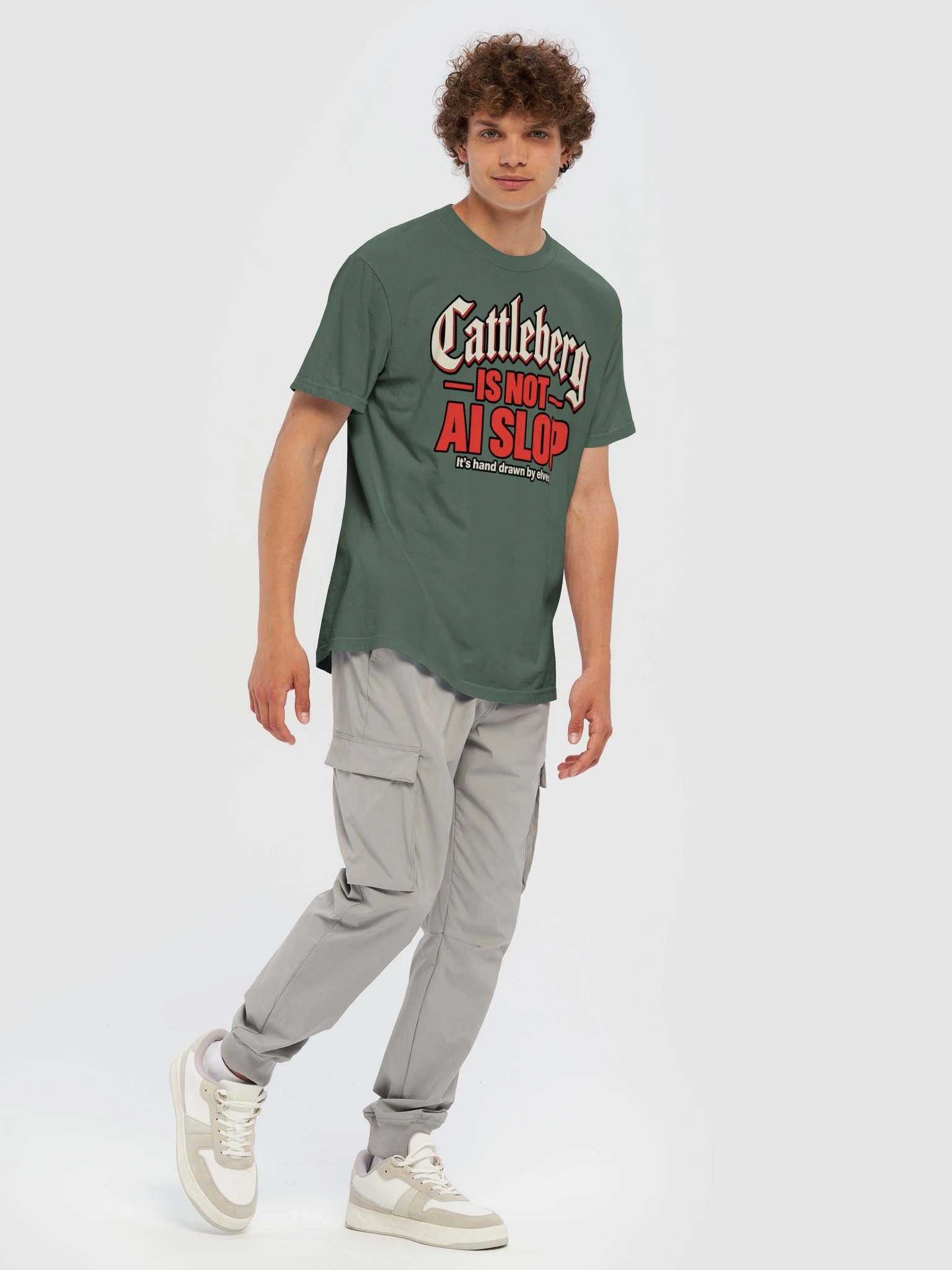 Cattleberg is not AI SLOP - Green product image (11)