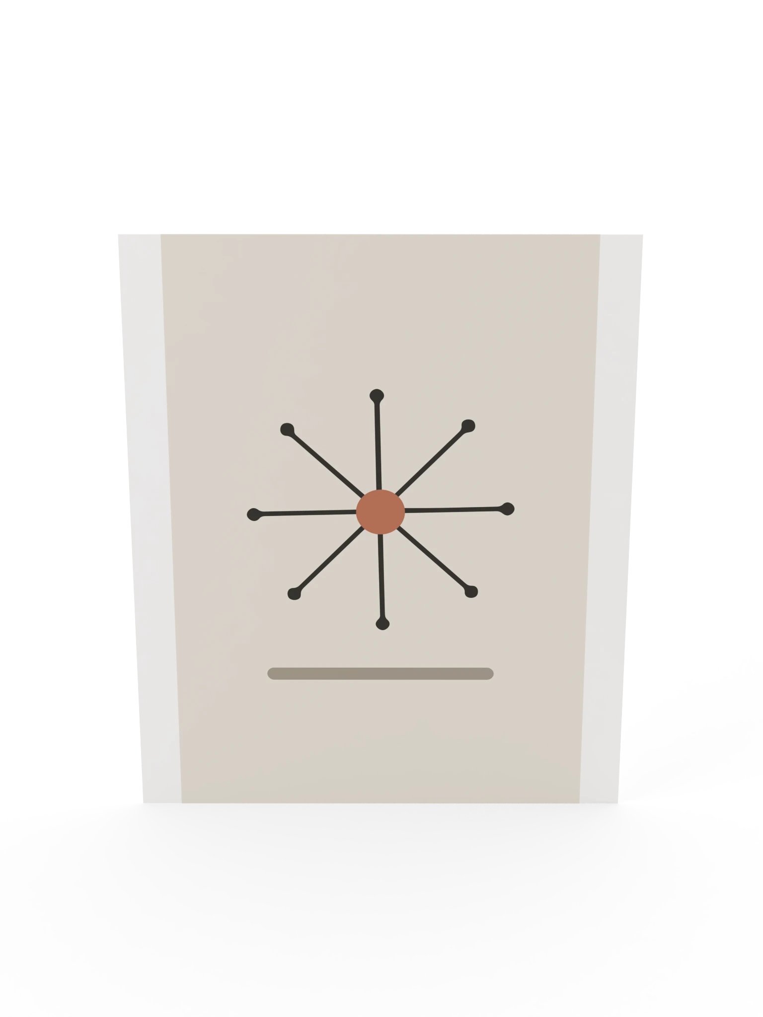 Atomic Starburst Print | Mid Century Bathroom Wall Art product image (7)