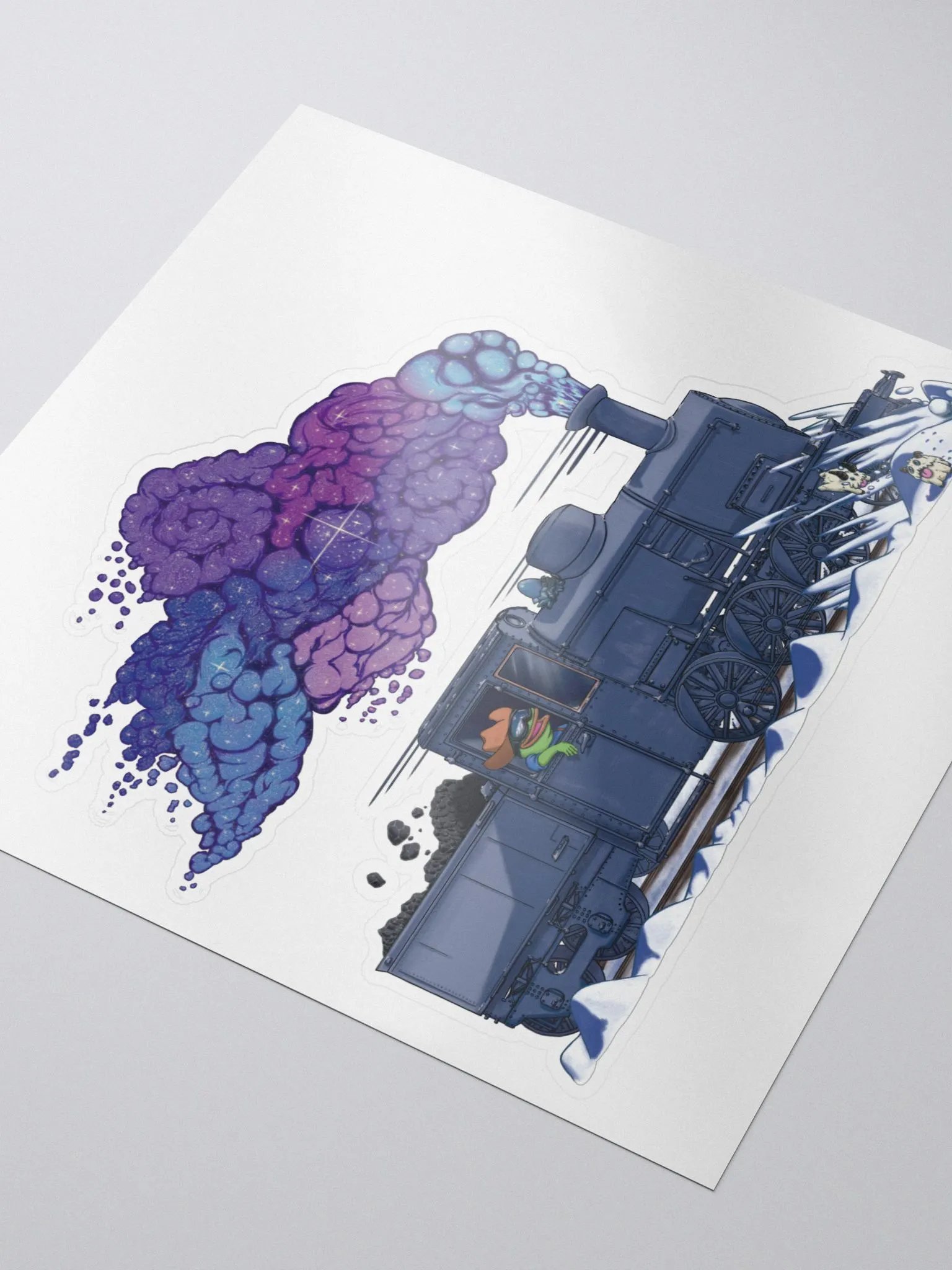 Snowy Train - Kiss Cut Sticker (EU/US) product image (3)