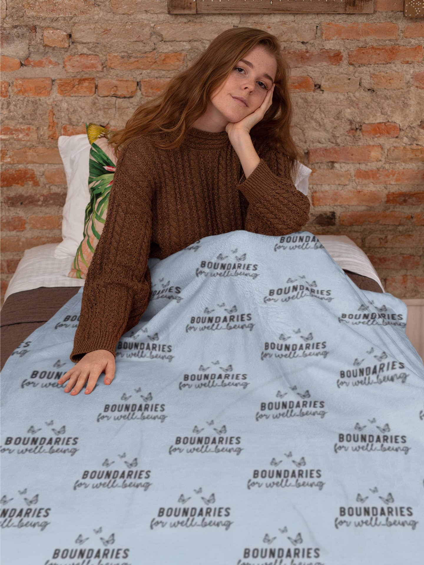 Boundaries For Well-Being Blanket product image (1)