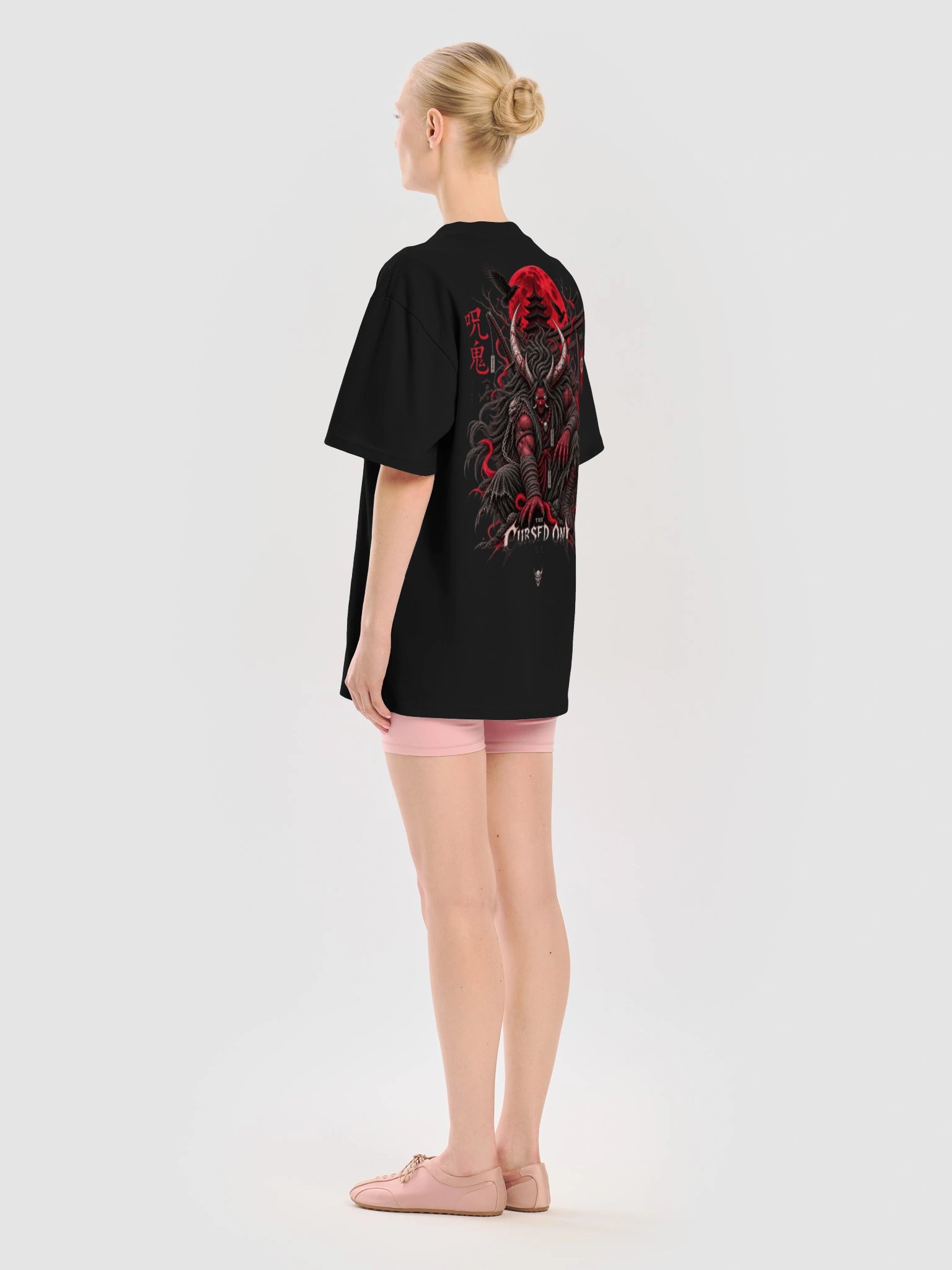 Cursed Oni – Japanese Demon Oversized Graphic T-Shirt | Dark Yokai Streetwear product image (12)