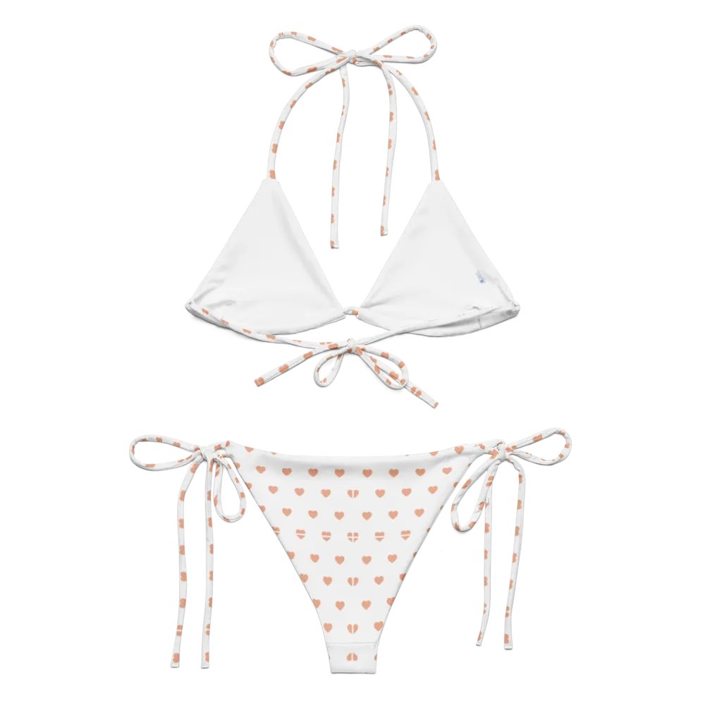Pastel Heart Seamless Pattern String Bikini - v5 product image (6)