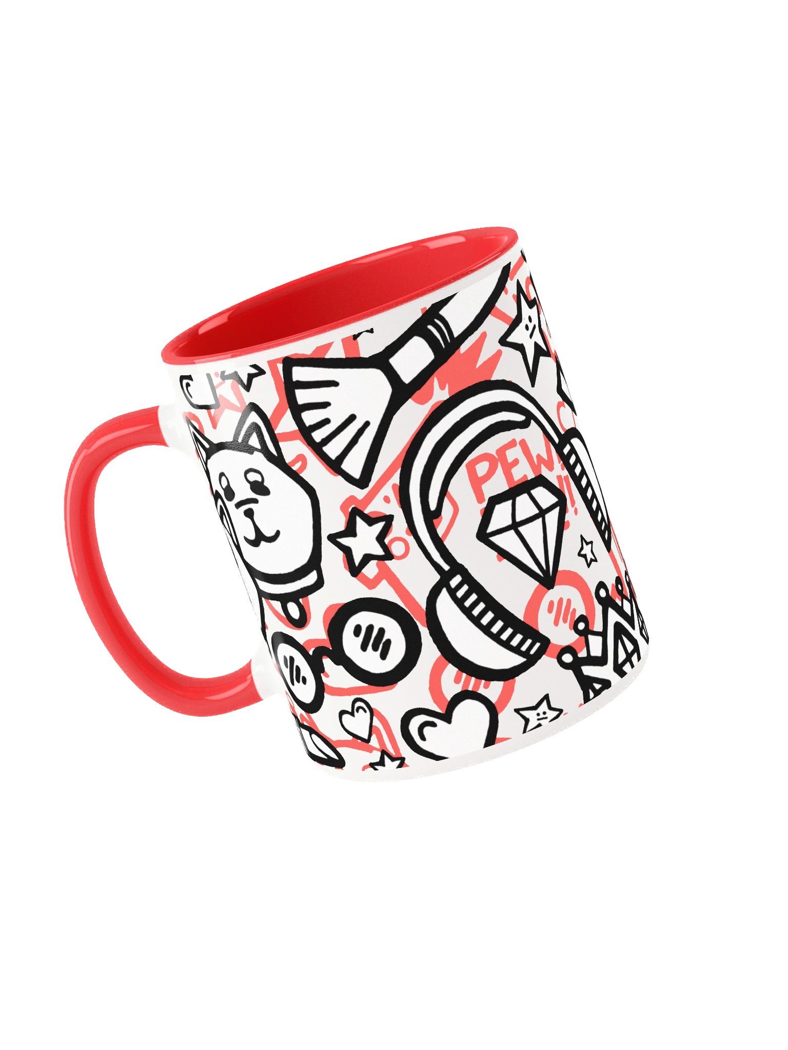 J-Doodle Mug (Red) product image (5)