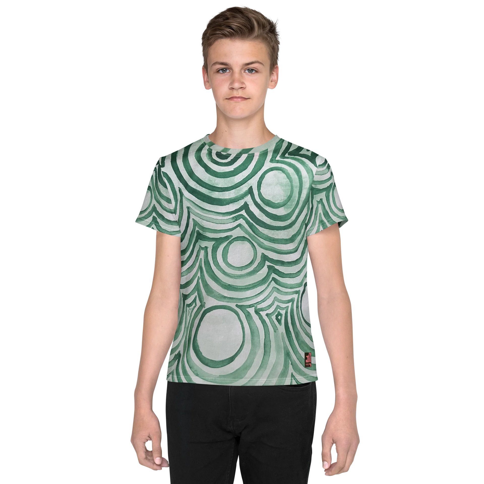 "Green Swirl" Youth Tee product image (1)