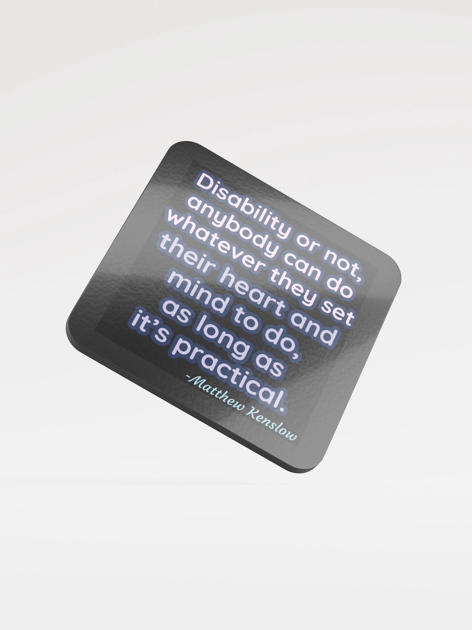 Glossed Cork Coaster [Quote 2] product image (1)