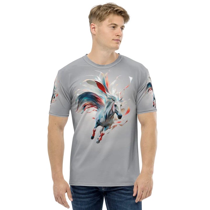 Running White Horse T shirt product image (1)