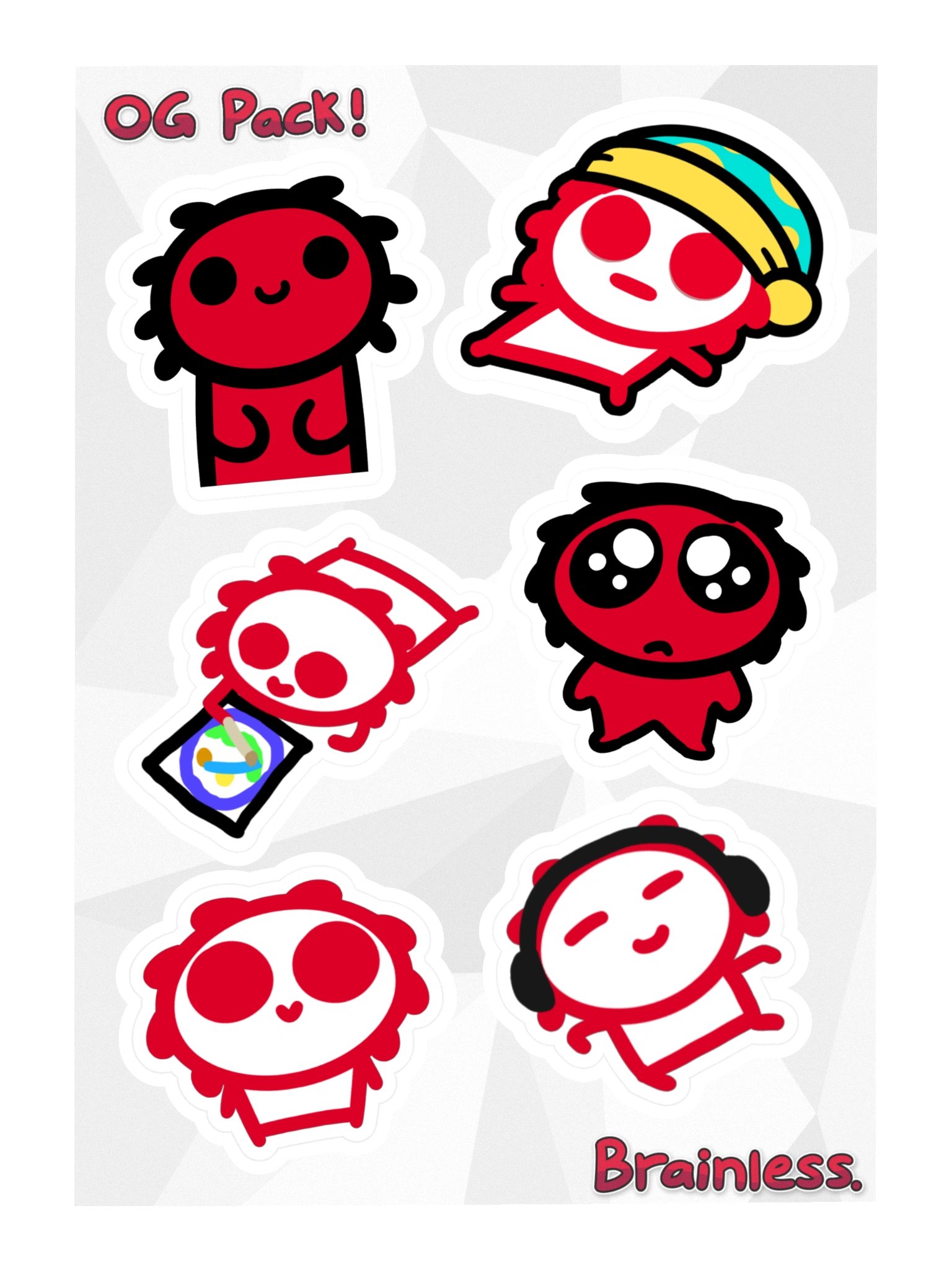 OG Brainless. Sticker Pack! product image (1)