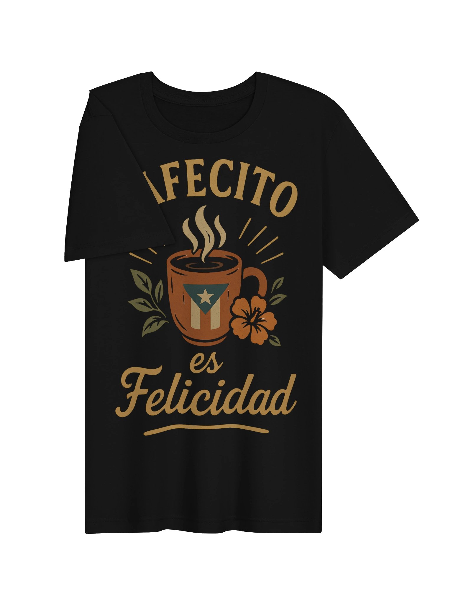 Cafecito Es Felicidad Camiseta Unisex product image (3)