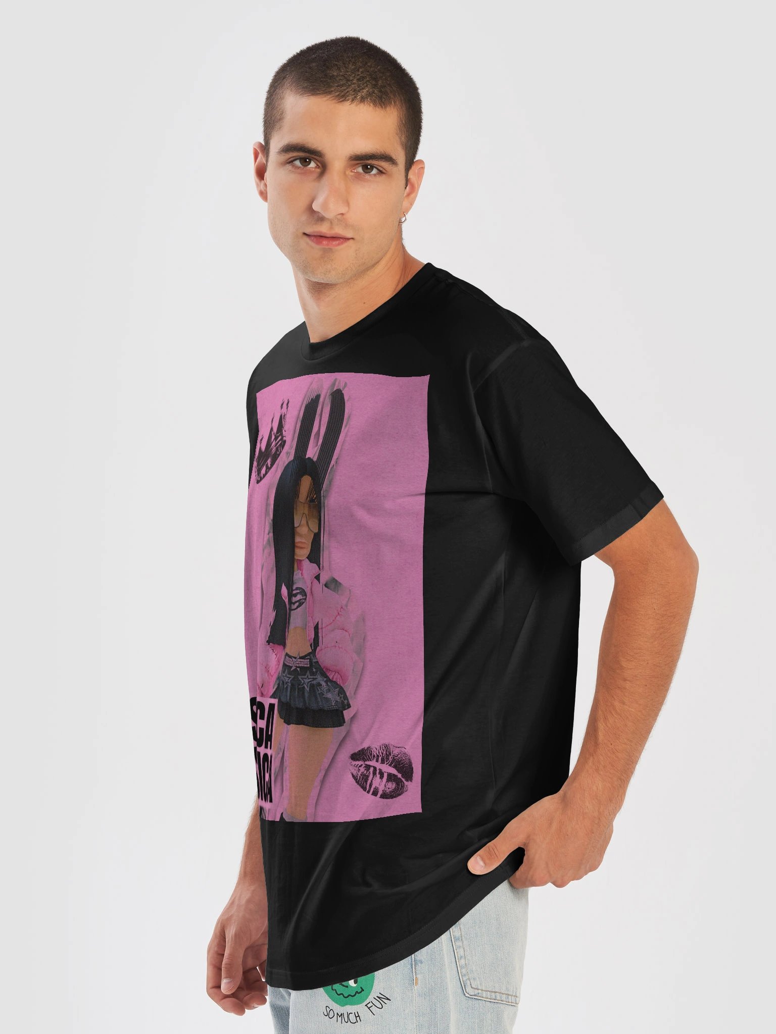ICONIC POSE - PINK PRINT TSHIRT product image (5)