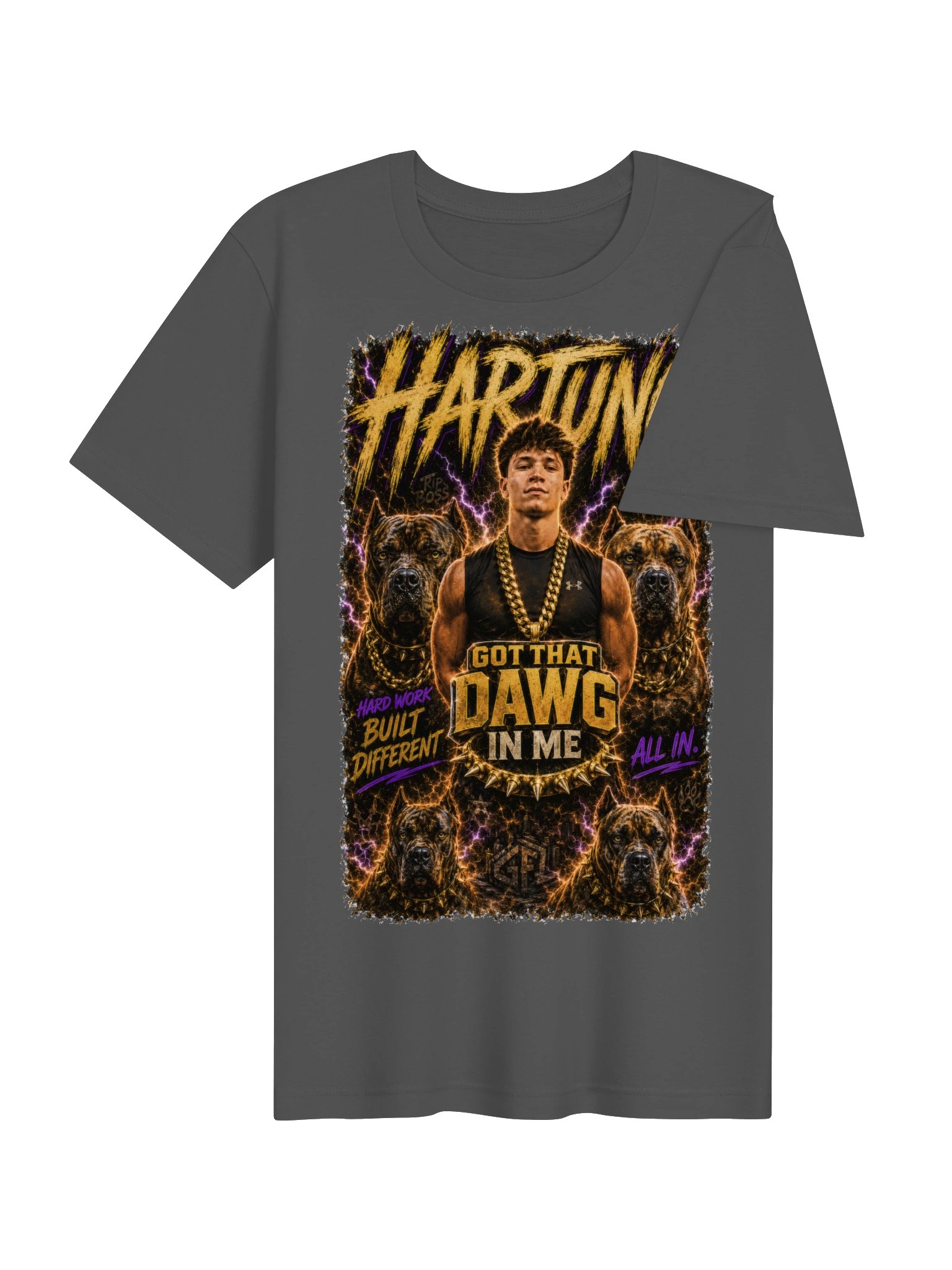Hard Work Built Different Dawg Tee product image (4)