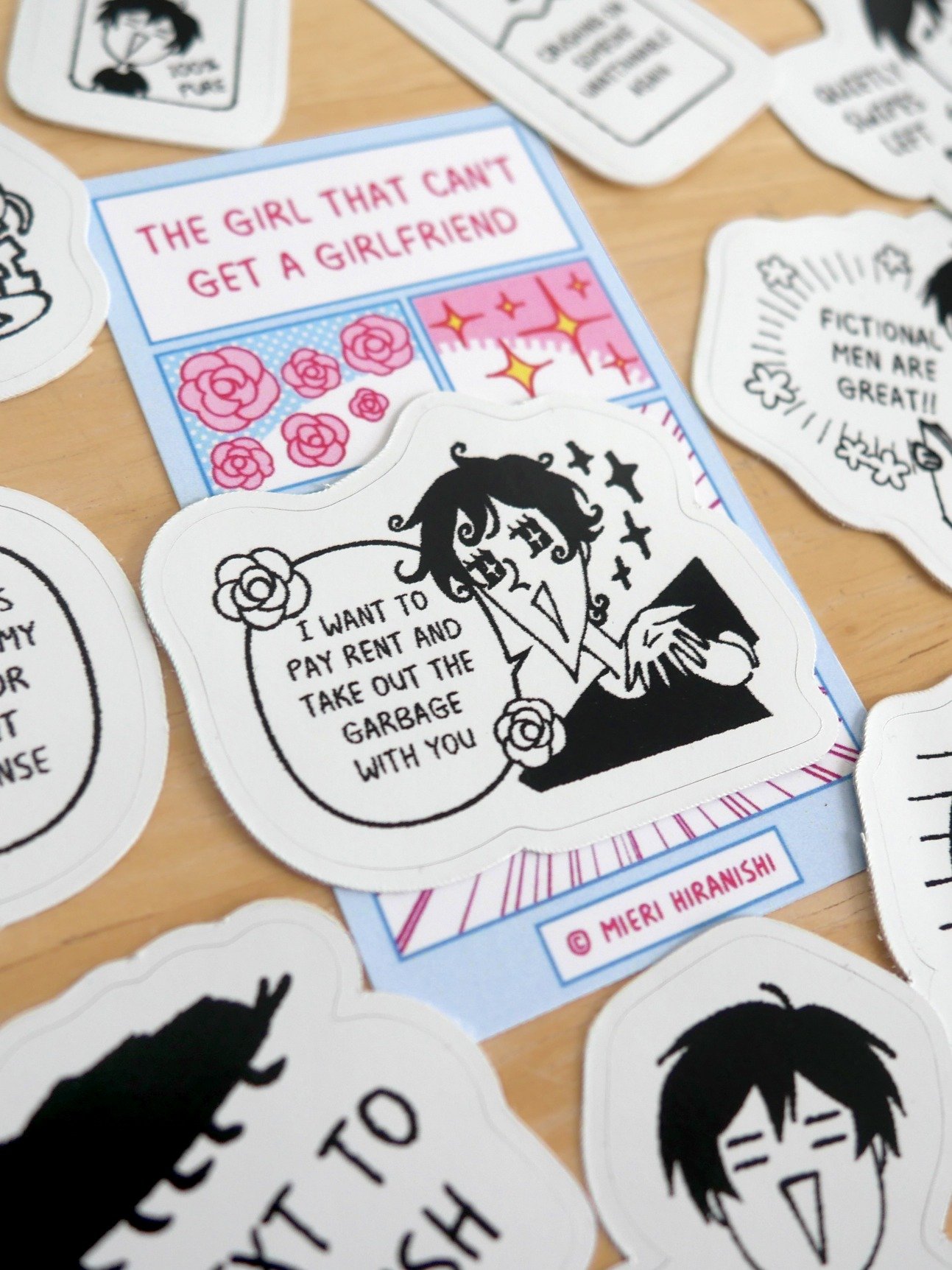 Sticker Set - The Girl That Can't Get a Girlfriend (OUT OF STOCK) product image (1)