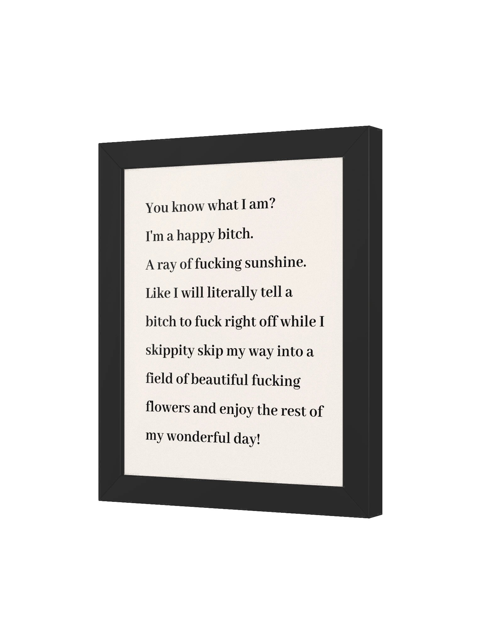 Happy Bitch wall art product image (29)