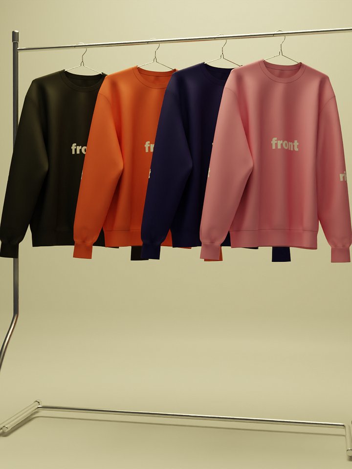 Sweatshirt with waist rib with mild wind animation product image (1)