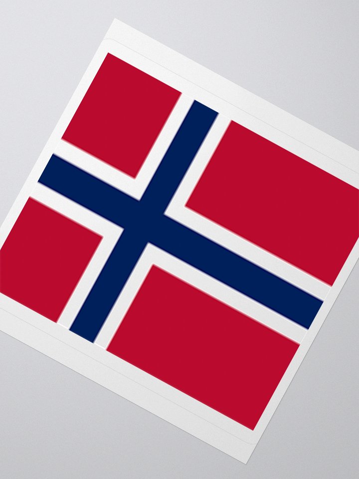 Exclusive Norwegian Flag Kiss-Cut Stickers - High-Quality Vinyl, Multiple Sizes product image (5)