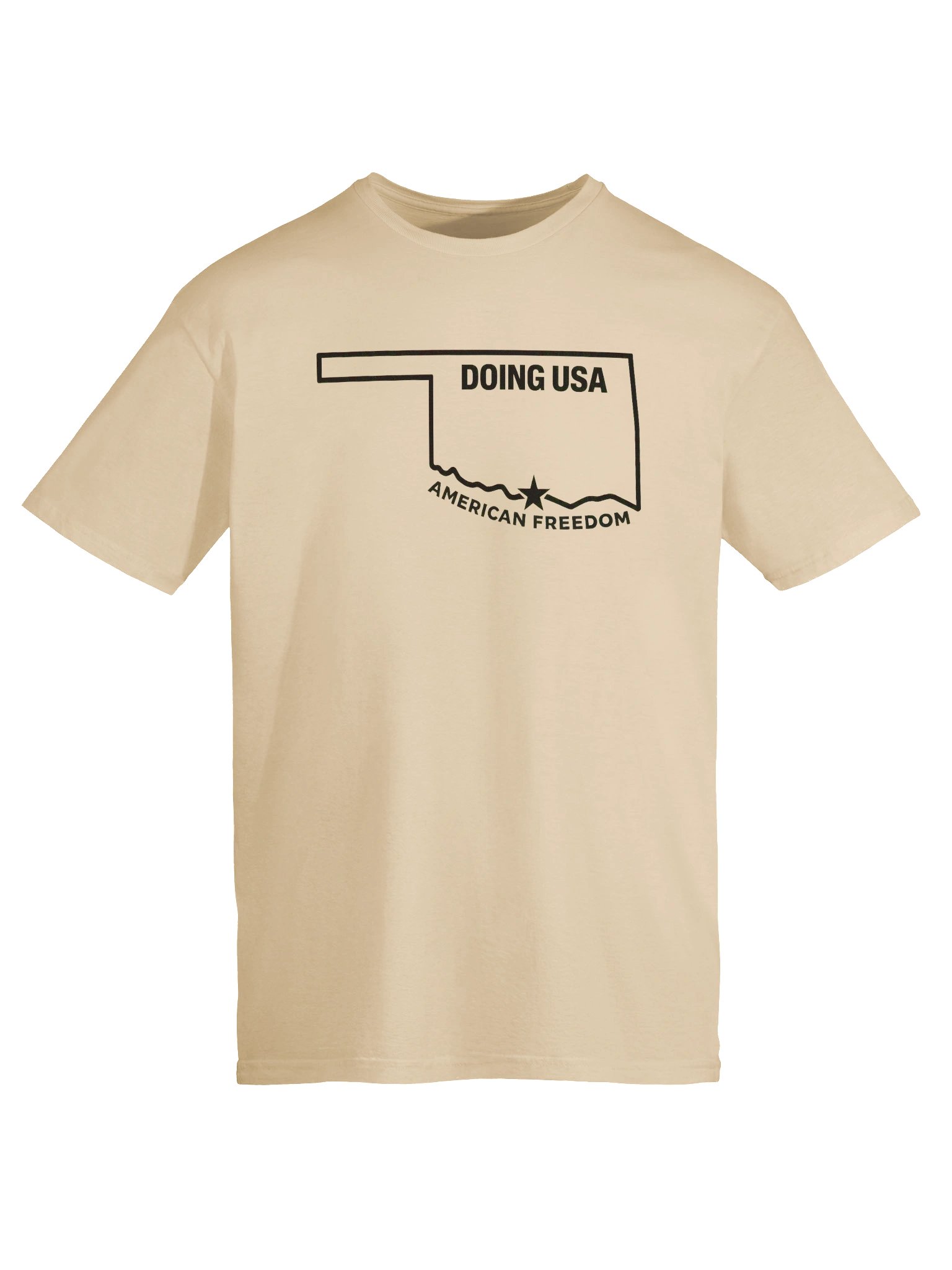 Lake Murray Oklahoma Doing USA Tee | American Freedom Gildan 64000 Softstyle Shirt product image (54)