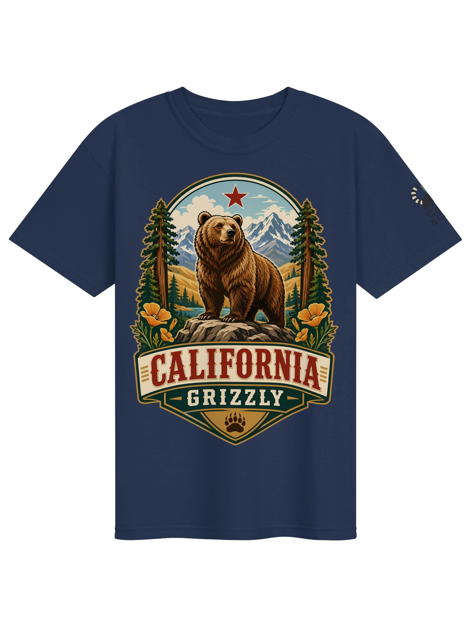 California Grizzly Badge Tee product image (1)