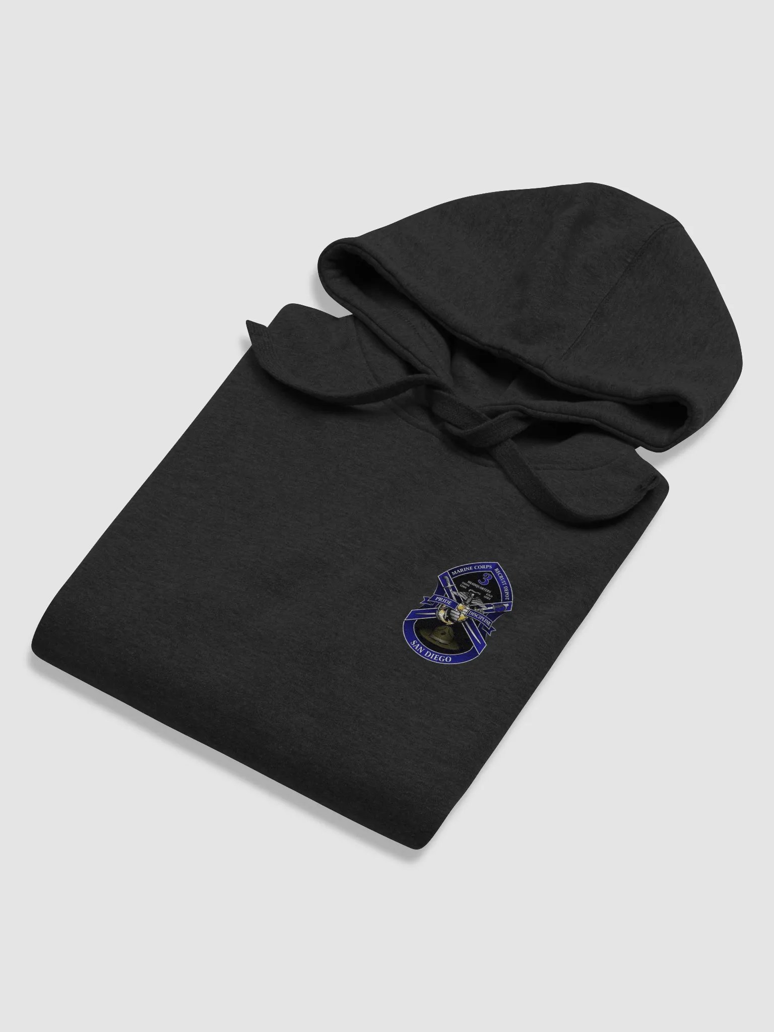 3rd Recruit Training Battalion San Diego Dark Hooded Sweatshirt product image (6)