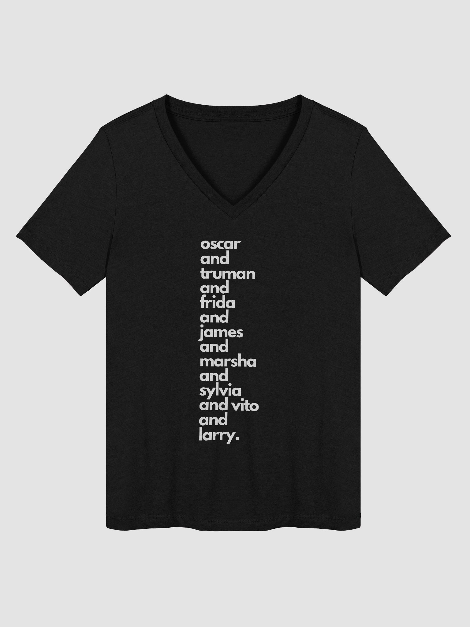 Queer Roll Call Relaxed V-Neck Tee product image (3)