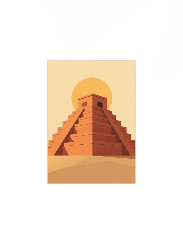 Pirámide del Sol: Teotihuacán | Edición Geometría Sagrada – Serie Minimalista product image (1)