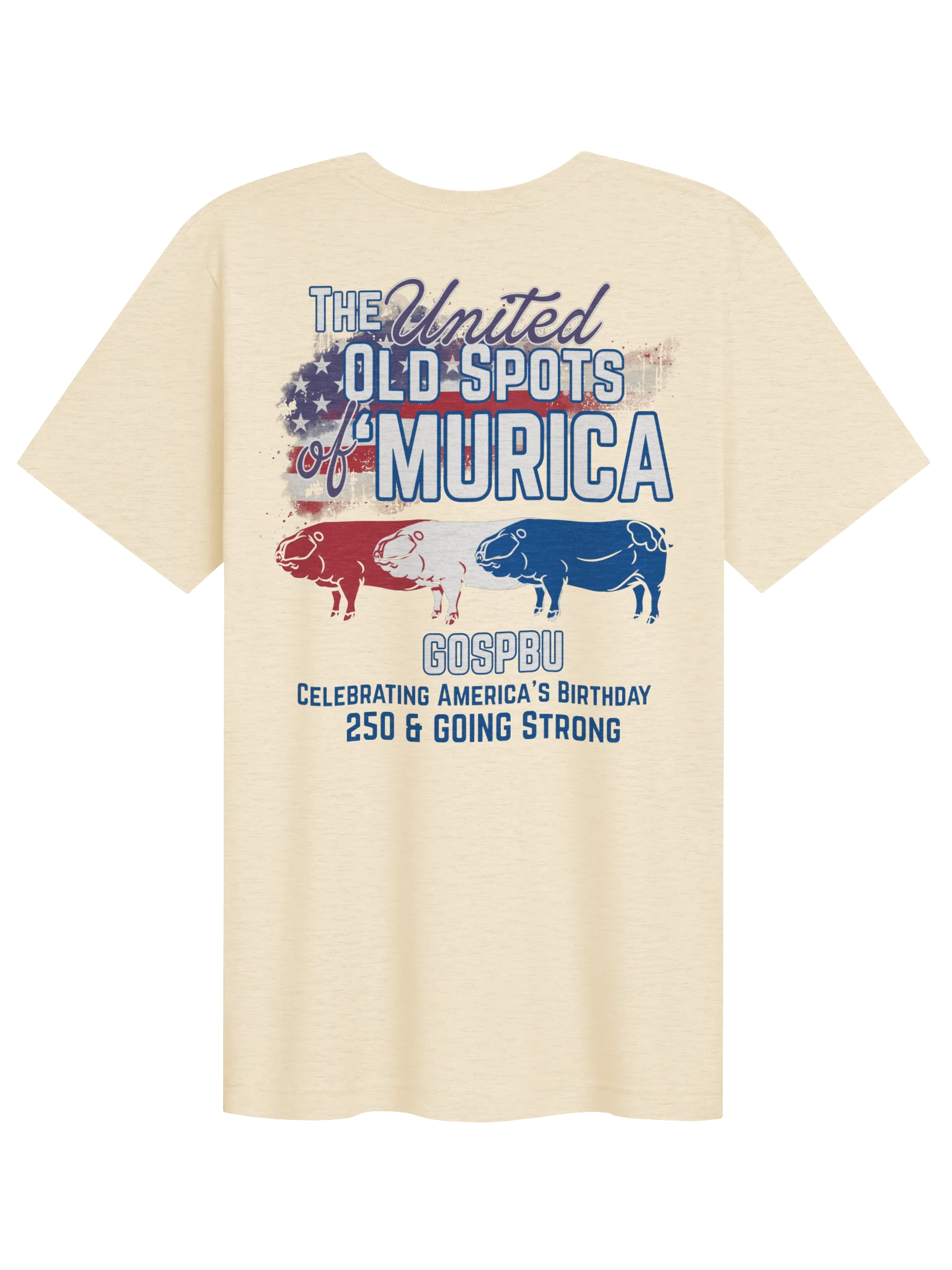 United Old Spots of Murica Patriotic Pig Tee product image (2)