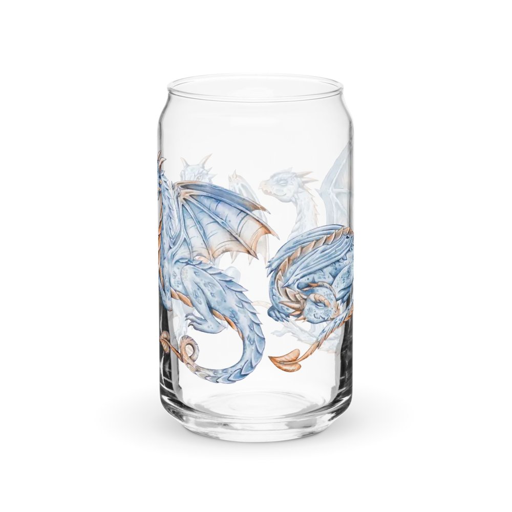 Frosty Blue Dragon Glass Can Sipper product image (7)