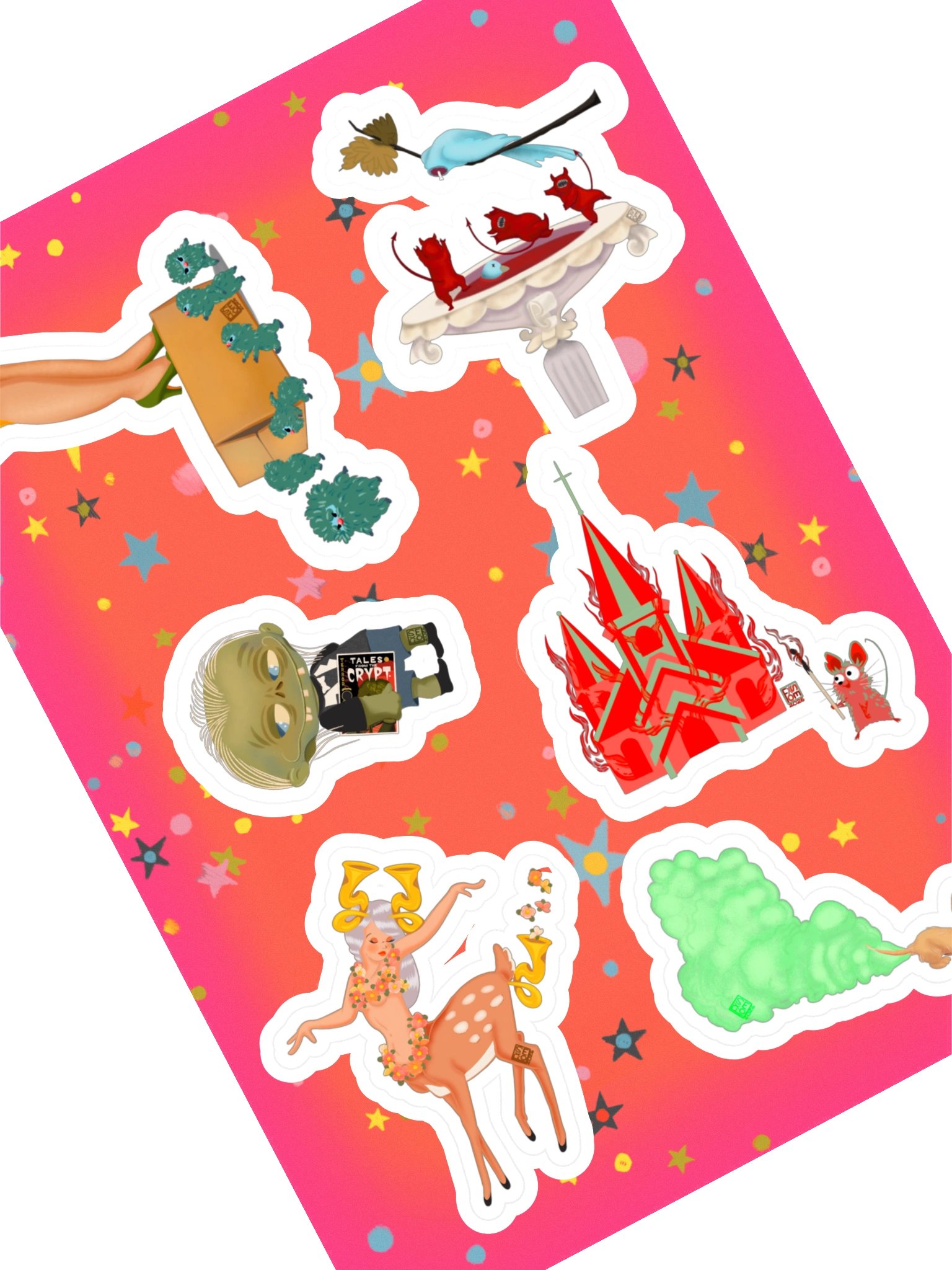 Monster Mayhem 2026 Sticker Sheet 3 product image (2)
