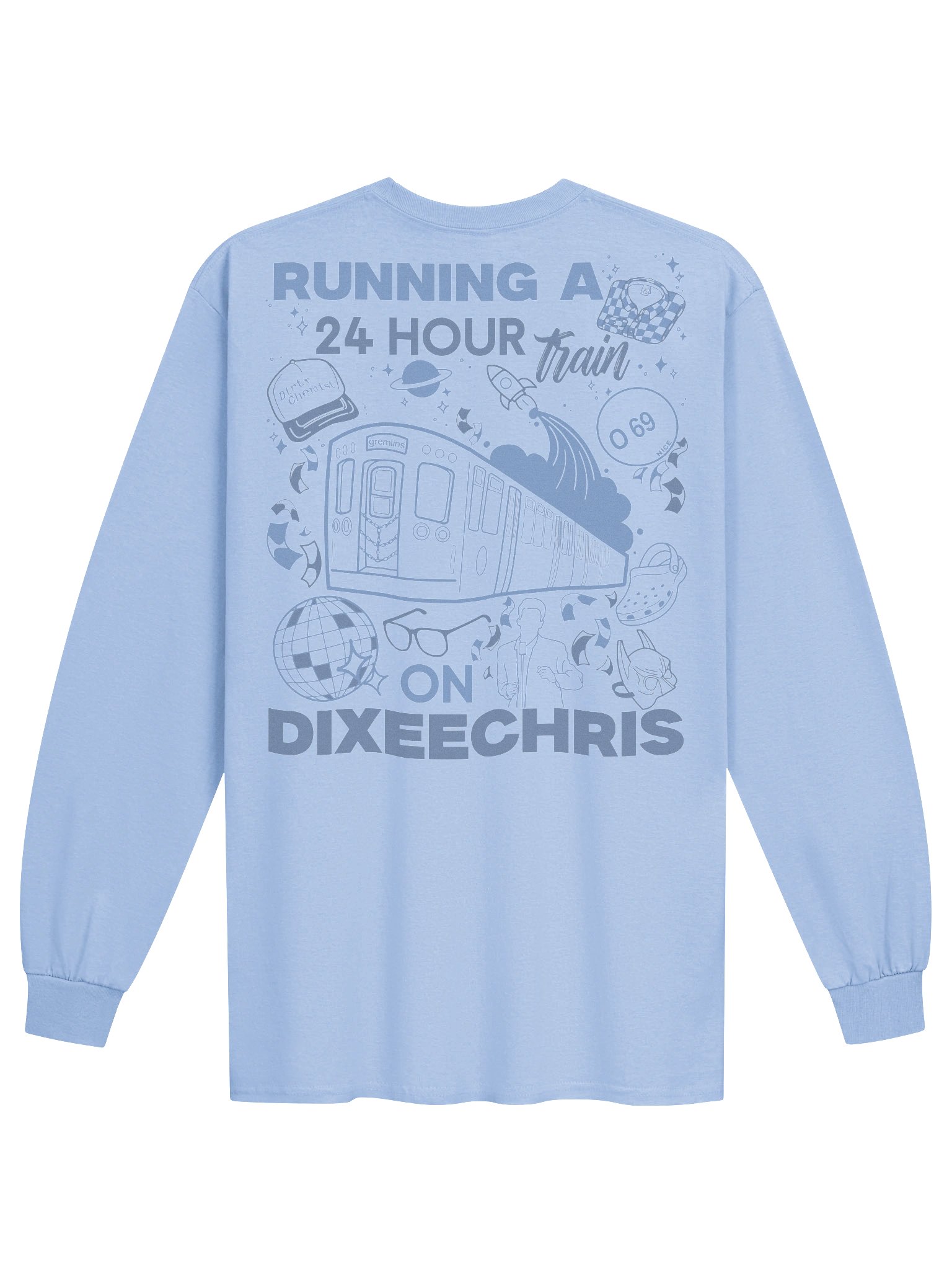24hr Train Long Sleeve - Blue product image (1)