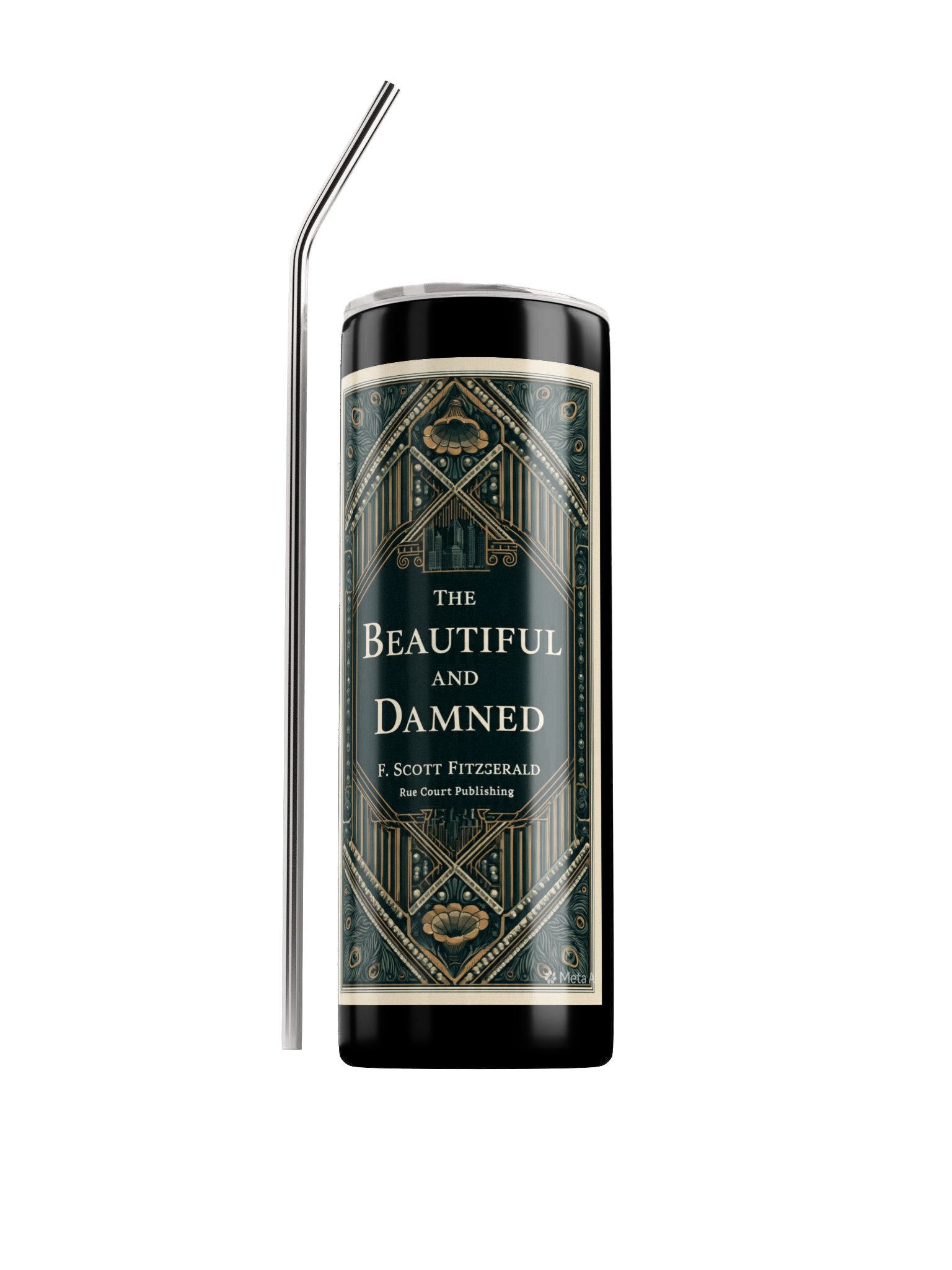 The Beautiful and Damned Art-Deco Tumbler product image (2)