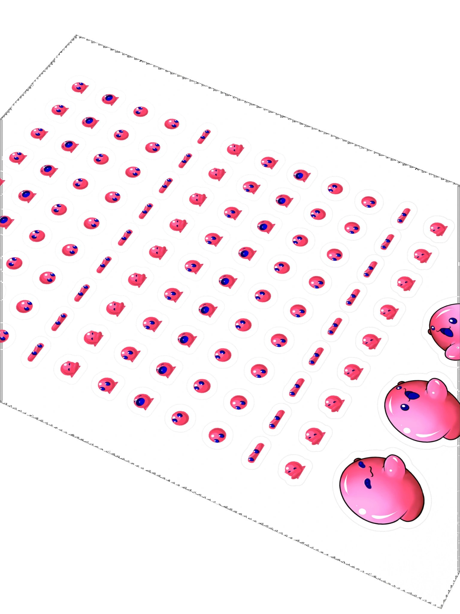 Bubbles Sticker Sheet RED product image (2)