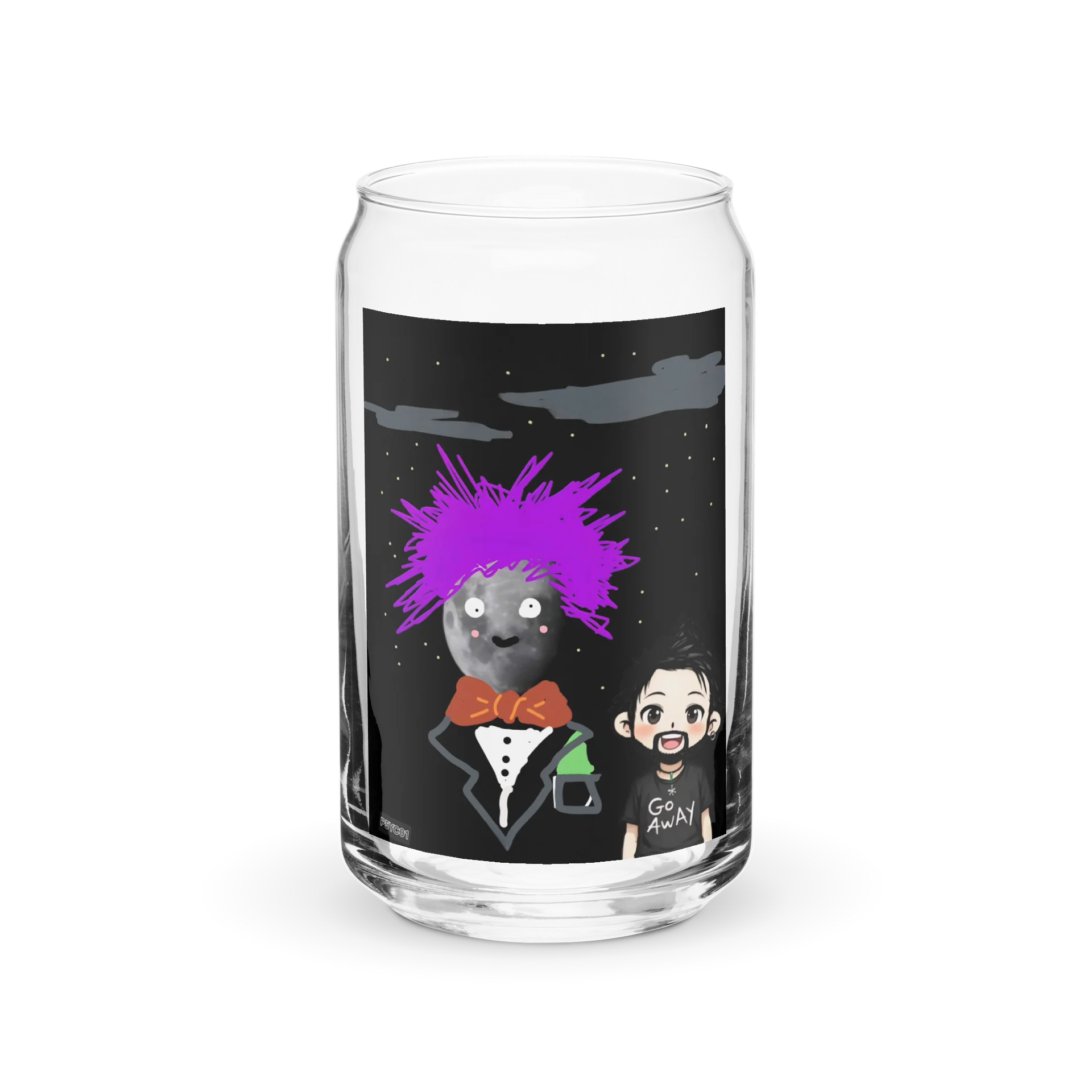 Tuxedo Mr.Moon Can-Shaped Glass product image (1)