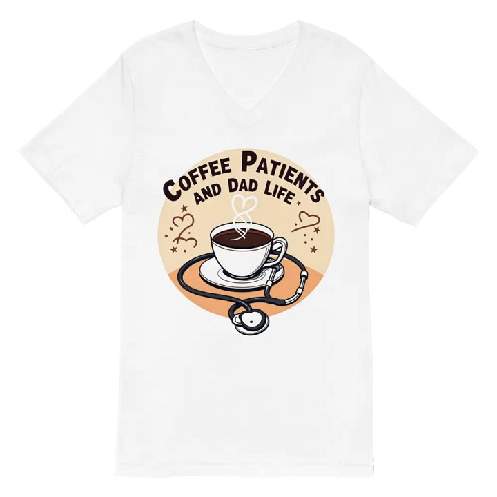 stethoscope , Coffee, Patient and dad life, Care T-shirt product image (2)
