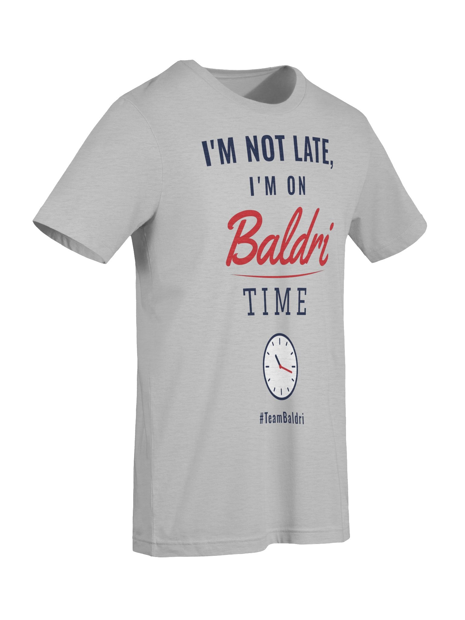 I'm Not Late, I'm On Baldri Time Tee - White/Cream/Gray product image (20)