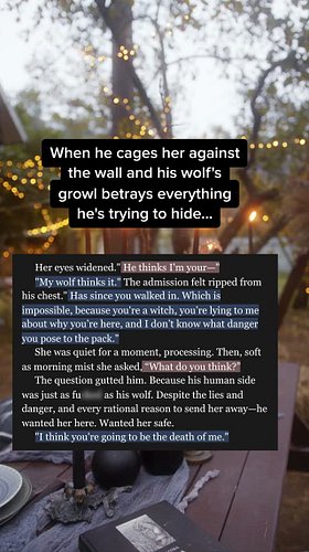 “My wolf thinks it.” Say less 😫 The internal conflict is everything. #paranormalromance #fatedmates #wolfshifter #grumpyxsuns...