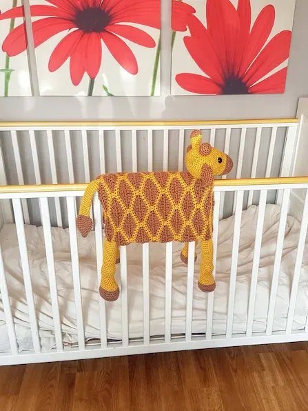 Crochet Giraffe Baby Blanket Pattern - Folding Toy Lovey PDF Pattern - Crafting Happiness product image (3)