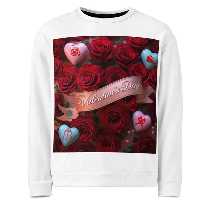 Valentine's Day All Access Love Print Sweatshirt product image (1)