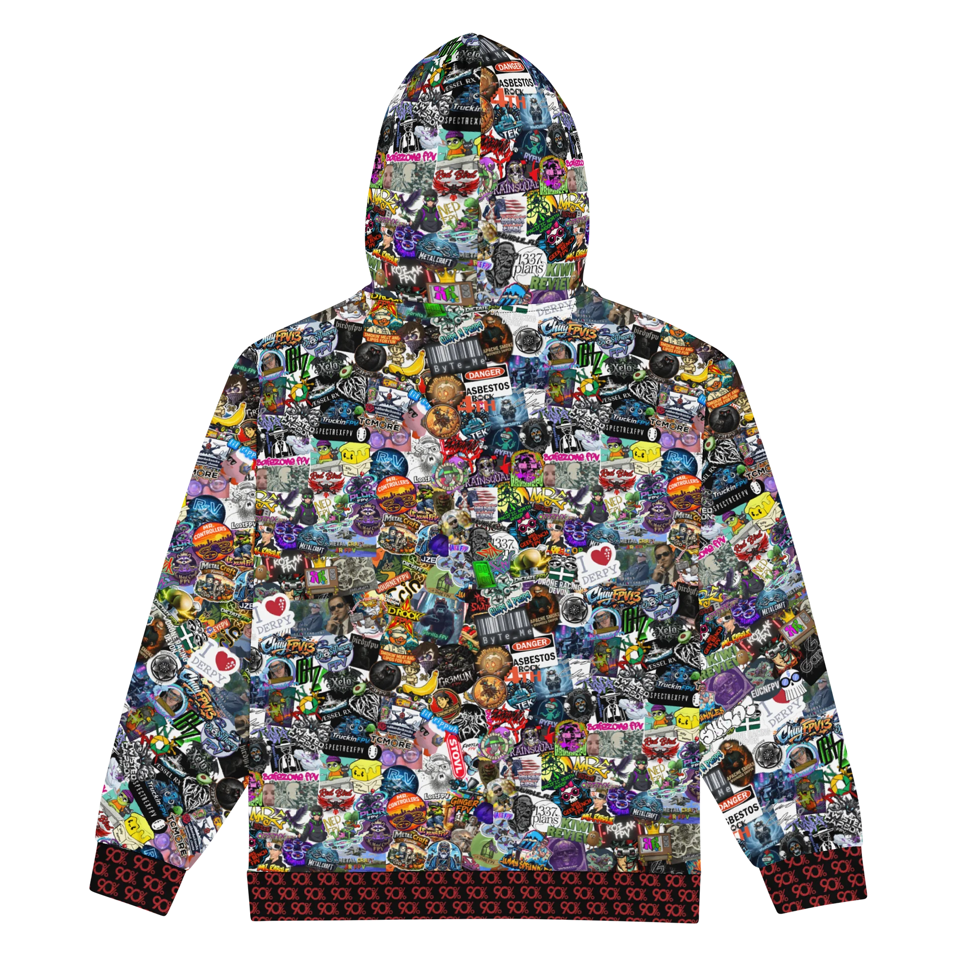 2026 Sticker Bomb Zip-up Hoodie product image (2)