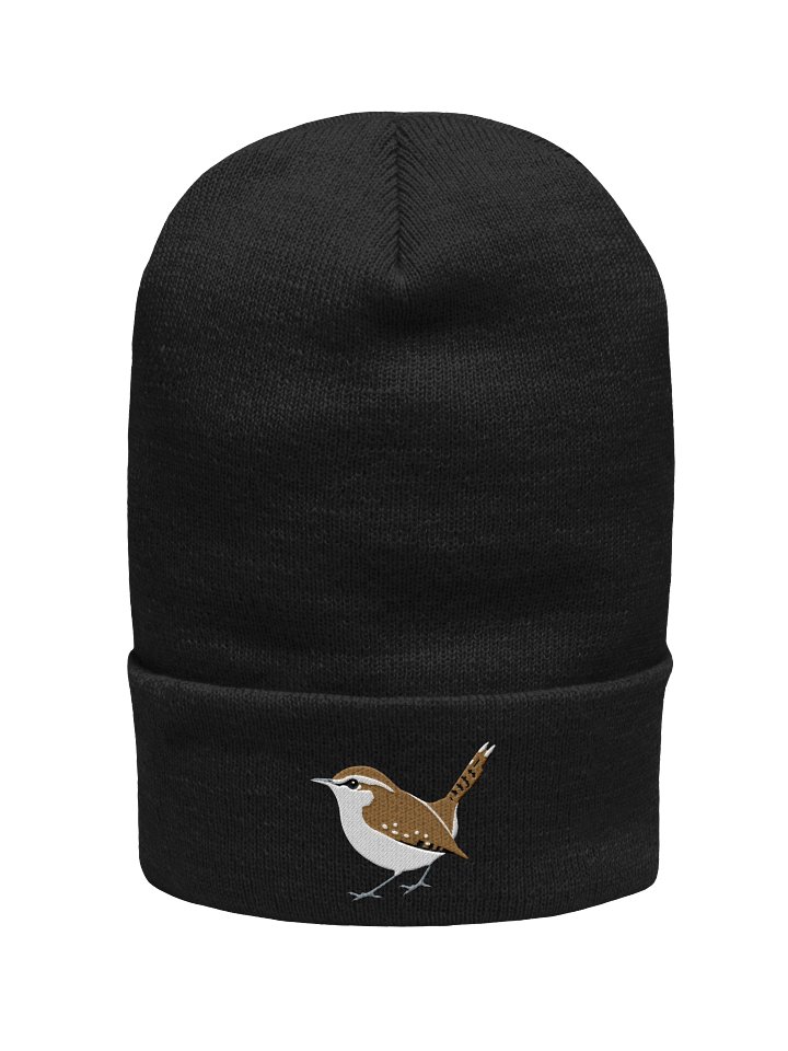 Carolina Wren Embroidered Beanie | Birdwatcher Gift | Nature Lover Winter Hat product image (2)