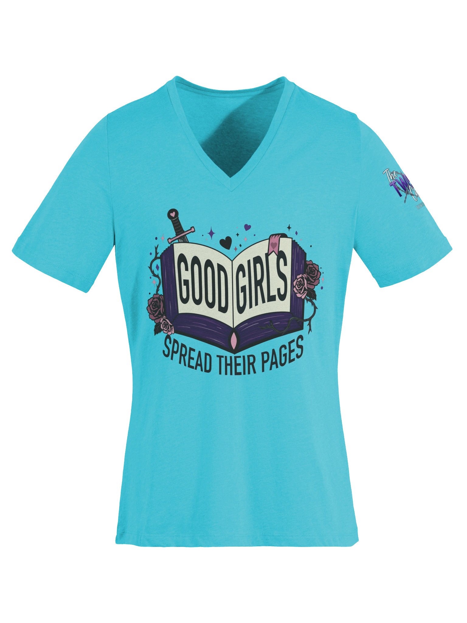 Good Girls Spread Their Pages (Women's V-Neck) product image (39)
