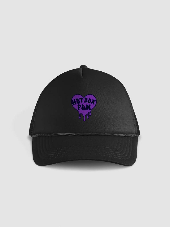 UNISEX HOT BOX FAM SOLID DARK PURPLE LOGO HAT product image (2)