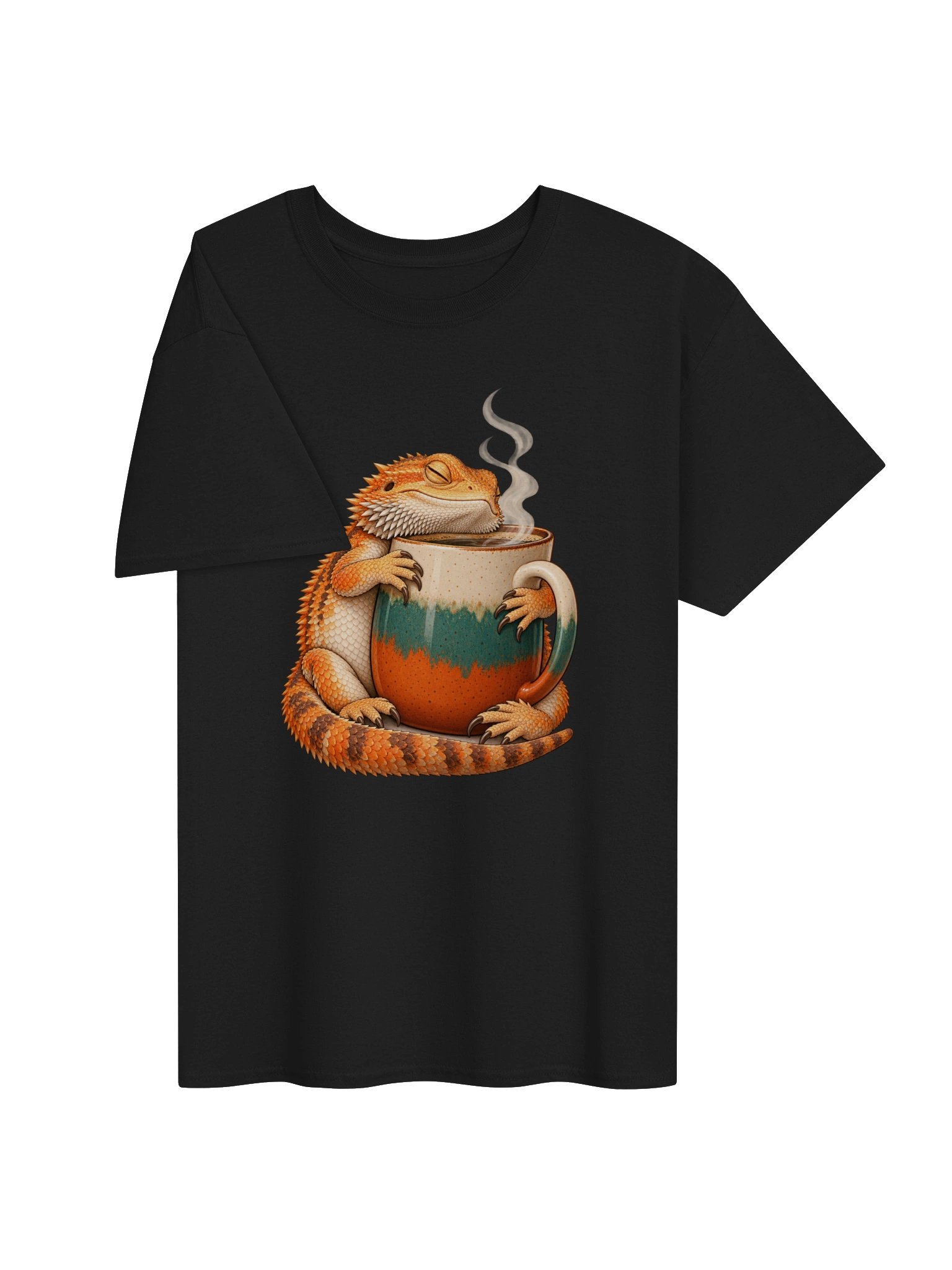 Cozy Bearded Dragon Coffee T-Shirt product image (3)