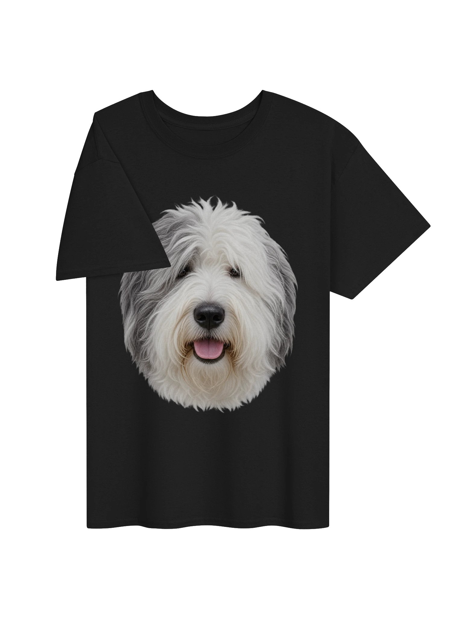 Dog - English Sheepdog (Face) — Unisex Gildan Heavyweight 100% Cotton T-Shirt product image (25)