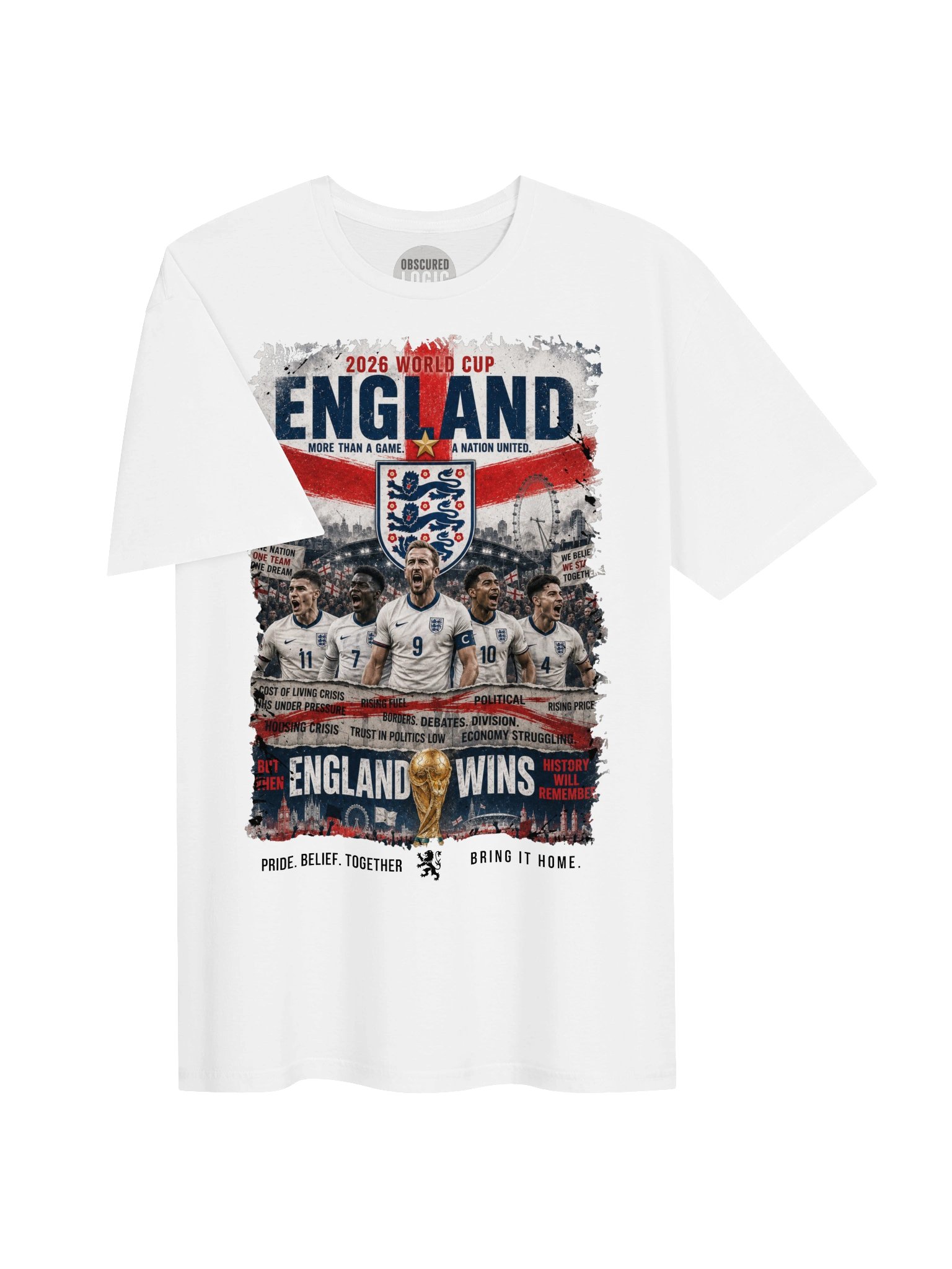 England 2026 World Cup Unity Poster Tee product image (3)