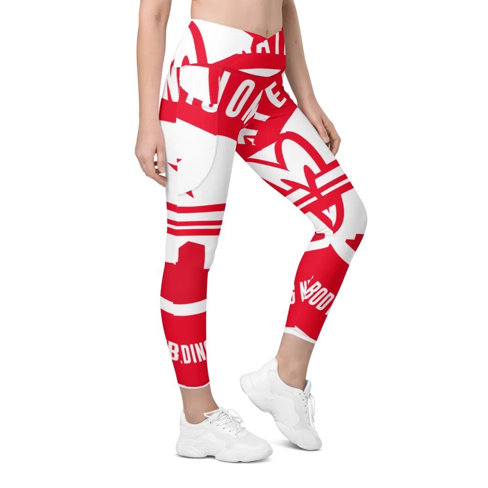 IFBNewsfeed.Org's All-Over Print Crossover Leggings with Pockets product image (6)