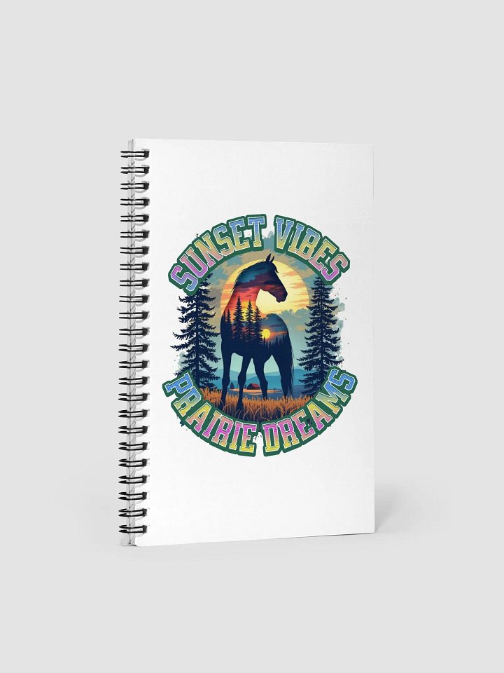 Sunset Vibes Prairie Dreams Horse Spiral Notebook product image (2)