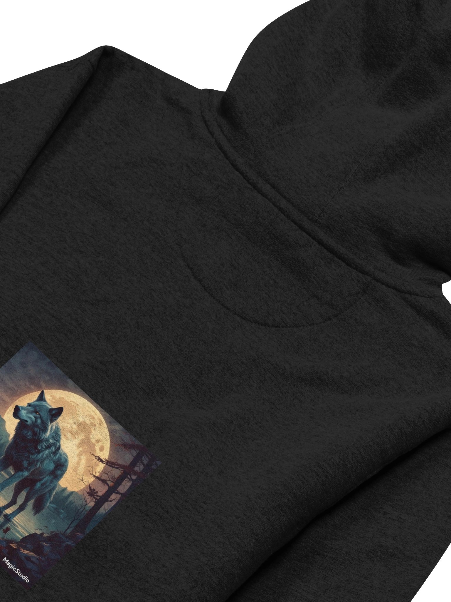 Moonlit Wolf Unisex Hoodie product image (4)